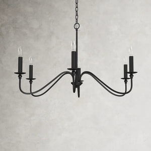 30" W x 18" H Matte Black Ableton Dimmable Classic / Traditional Chandelier