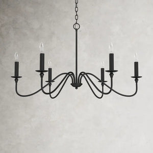 30" W x 18" H Matte Black Ableton Dimmable Classic / Traditional Chandelier