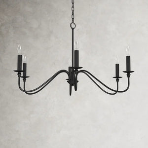 30" W x 18" H Matte Black Ableton Dimmable Classic / Traditional Chandelier