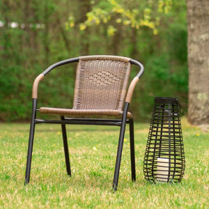 Abrahamic Stacking Patio Dining Chair (Set of 4)