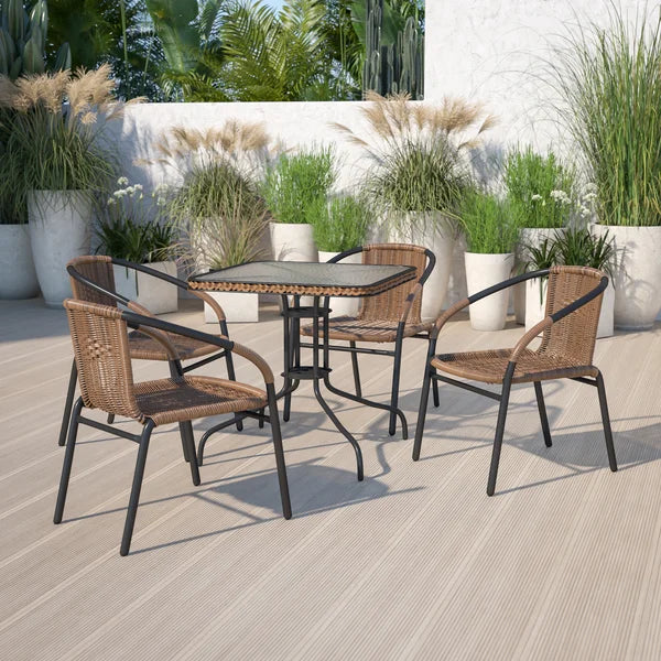 Abrahamic stacking patio dining chair clearance