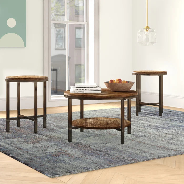 Absher 3 Piece Coffee Table Set