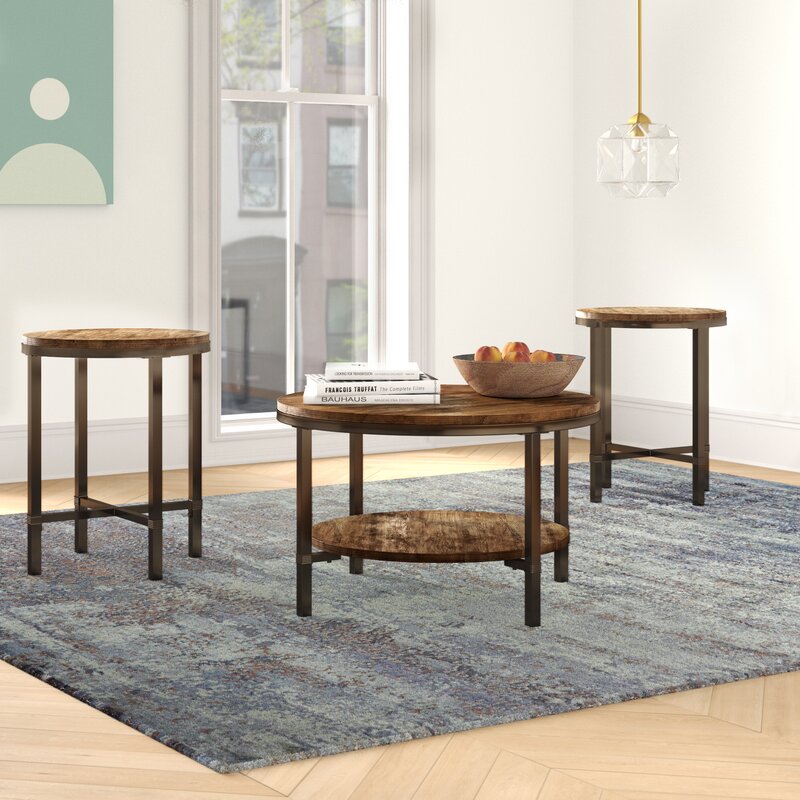 Absher 3 Pieces Coffee Table Set OG275