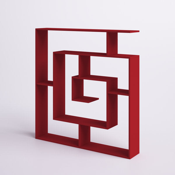 Abston 50.2'' H x 49.2'' W Geometric Bookcase