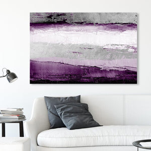 10" H x 15" W x 1.5" D Abstract Envision And Elevate Violet - Graphic Art on Canvas