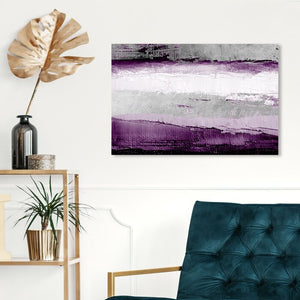 10" H x 15" W x 1.5" D Abstract Envision And Elevate Violet - Graphic Art on Canvas