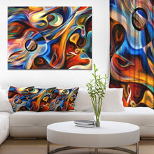 Load image into Gallery viewer, 30&quot; H x 40&quot; W x 1.5&quot; D Abstract Music And Rhythm - Unframed Painting
