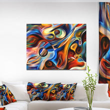 Load image into Gallery viewer, 30&quot; H x 40&quot; W x 1.5&quot; D Abstract Music And Rhythm - Unframed Painting
