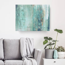 Load image into Gallery viewer, 16&quot; H x 20&quot; W x 1.5&quot; D Turquoise/Blue/Brown/Gray/White Abstract Spa by Tristan Scott - Graphic Art Print (ND134)
