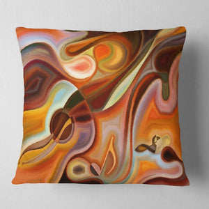 Abstract Structure Art Square Pillow Cover & Insert