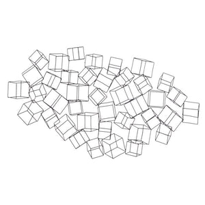 Abstract and Geometric 3D Square Cubes Wall Décor