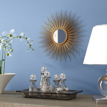 Load image into Gallery viewer, 14.5&quot; x 14.5&quot; Gold Accent Mirror
