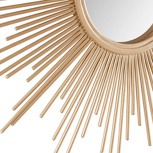14.5" x 14.5" Gold Accent Mirror