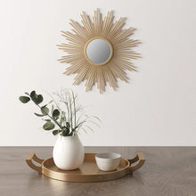 Load image into Gallery viewer, 14.5&quot; x 14.5&quot; Gold Accent Mirror
