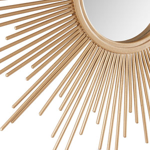 14.5" x 14.5" Gold Accent Mirror