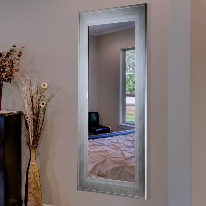 Distressed Grey Accent Mirror 46.5