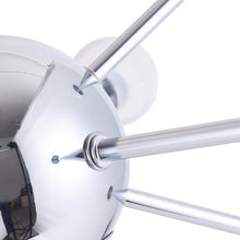 Load image into Gallery viewer, Chrome Acheritou 8 - Light Dimmable Sputnik Sphere Chandelier

