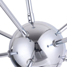 Load image into Gallery viewer, Chrome Acheritou 8 - Light Dimmable Sputnik Sphere Chandelier
