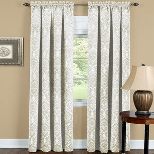 Achim Sutton Blackout Window Curtain Panel - Ivory - 52x84 - 84 Inches Set of 2 - GL456