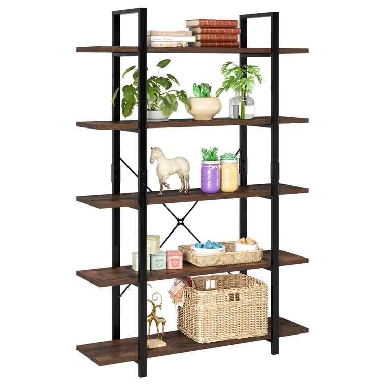 Brown Ackles 69.7'' H x 47.2'' W Standard Bookcase