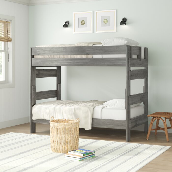 Acosta Twin Over Twin Solid Wood Standard Bunk Bed