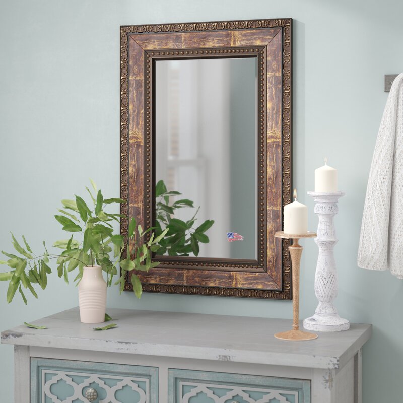Acton Traditional Beveled Distressed Accent Mirror 4337RR