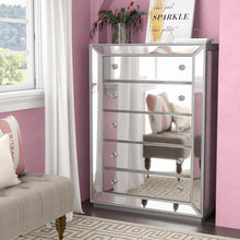 Load image into Gallery viewer, Acuna 5 Drawer Bedroom Chest Silver
