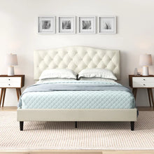 Load image into Gallery viewer, Adal Tufted Upholstered Low Profile Platform Bed queen
