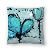 Load image into Gallery viewer, Adaliz Fleurs Turquoise Throw Pillow 2316CDR/GL
