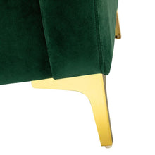 Load image into Gallery viewer, Green Adalynn 51&#39;&#39; Velvet Square Arm Loveseat
