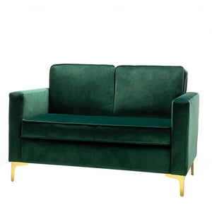 Green Adalynn 51'' Velvet Square Arm Loveseat