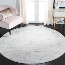Load image into Gallery viewer, Adamson Area Rug in Gray/Ivory, 3&quot; round
