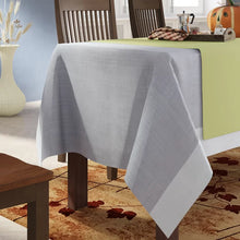 Load image into Gallery viewer, Adamson Banded Border Tablecloth, 140&quot; L x 67&quot; W
