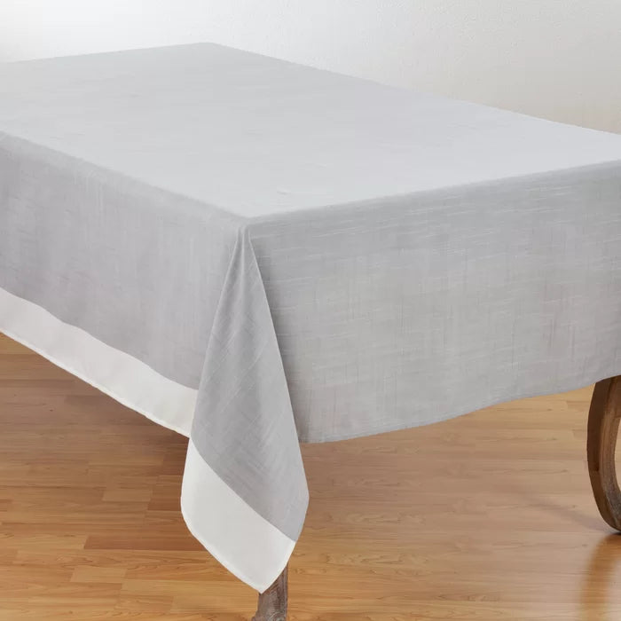 Adamson Banded Border Tablecloth, 140