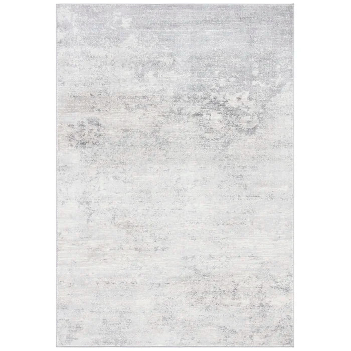 Adamson Power Loom Performance Ivory / Grey Rug, Rectangle 2' x 4'
