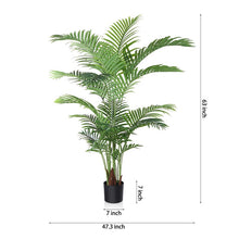 Load image into Gallery viewer, 65&quot; H x 7.87&quot; W x 7.67&quot; D Adcock 2 - Piece Artificial Palm Tree in Pot Set (Set of 2)
