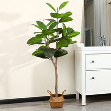 Load image into Gallery viewer, Adcock Artificial Rubber Tree in Pot, 59&quot; H x 40&quot; W x 40&quot; D
