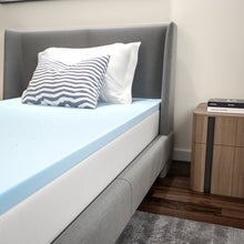 Load image into Gallery viewer, Addilynn 2&quot; Cool Gel Infused Hypoallergenic Cooling Memory Foam Mattress Topper, Twin
