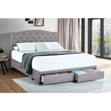 Load image into Gallery viewer, Gray Additri Tufted Upholstered Low Profile Storage Platform Bed queen
