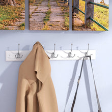 Load image into Gallery viewer, Adelaine 27&#39;&#39; Wide 5 - Hook Wall Mounted Coat Rack in White
