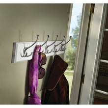 Load image into Gallery viewer, Adelaine 27&#39;&#39; Wide 5 - Hook Wall Mounted Coat Rack in White

