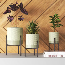 Load image into Gallery viewer, Adelia 3 Piece Metal Pot Planter

