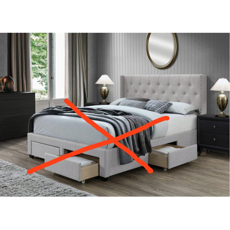 Adella Tufted Upholstered QUEEN HEADBOARD ONLY, 5716RR