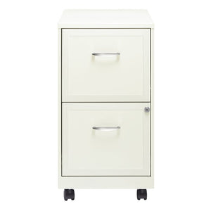 Adelmis 14.25'' Wide 2 -Drawer Mobile Steel Vertical Filing Cabinet
