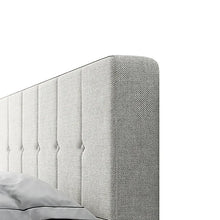 Load image into Gallery viewer, Queen Light Gray Adin Tufted Upholstered Platform Bed
