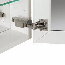 Load image into Gallery viewer, White Adine Medicine Cabinet With Adjustable Glass Shelves
