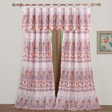 Load image into Gallery viewer, Adira Floral Sheer Tab Top Curtain Panels (Set of 2)
