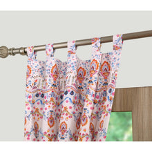 Load image into Gallery viewer, Adira Floral Sheer Tab Top Curtain Panels (Set of 2)
