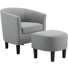 Load image into Gallery viewer, Adisen Cloud Barrel Chair and Ottoman 7535
