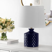 Load image into Gallery viewer, Adit 20.5" Navy Blue Table Lamp
